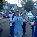Tradio Trevor looks confused as he lines up for the 2012 Warsaw Fireman's Carnival Parade... That's nuttin new lol. We think he's confused all the time!